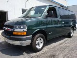 2004 Dark Green Metallic Chevrolet Express 2500 Passenger Van #8918646