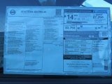 2014 Nissan Titan Pro-4X Crew Cab 4x4 Window Sticker