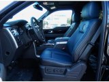 2014 Ford F150 Limited SuperCrew Limited Marina Blue Leather Interior