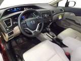 2014 Honda Civic LX Sedan Gray Interior