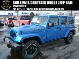 2014 Hydro Blue Pearl Jeep Wrangler Unlimited Polar Edition 4x4 #89410454