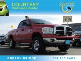 2007 Flame Red Dodge Ram 2500 SLT Quad Cab 4x4 #89433912