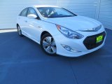 2013 Porcelain White Pearl Hyundai Sonata Hybrid Limited #89458997