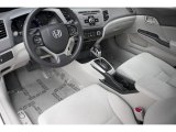2012 Honda Civic LX Sedan Stone Interior
