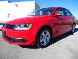 Tornado Red Volkswagen Jetta in 2014