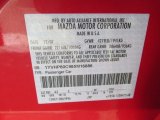 2008 MAZDA6 Color Code for Volcanic Red - Color Code: A4