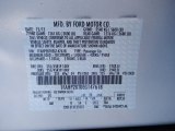 2014 Taurus Color Code for White Platinum - Color Code: UG