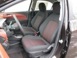 2014 Chevrolet Sonic LT Sedan Jet Black/Brick Interior