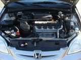2003 Honda Civic EX Coupe 1.7 Liter SOHC 16V VTEC 4 Cylinder Engine