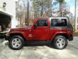 2009 Red Rock Crystal Pearl Coat Jeep Wrangler Sahara 4x4 #89567167