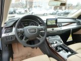 2014 Audi A8 3.0T quattro Velvet Beige Interior