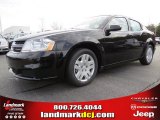 2014 Black Clear Coat Dodge Avenger SE #89637015