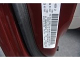 2008 Town & Country Color Code for Deep Crimson Crystal Pearlcoat - Color Code: PHF