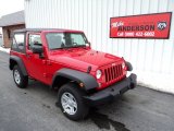 2014 Flame Red Jeep Wrangler Sport 4x4 #89637399