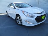 2013 Porcelain White Pearl Hyundai Sonata Hybrid Limited #89637111