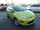 2011 Lime Squeeze Metallic Ford Fiesta SES Hatchback #89674112