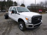 2014 Ford F350 Super Duty XL Crew Cab 4x4 Chassis Front 3/4 View