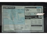2014 Honda Accord LX-S Coupe Window Sticker