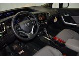 2014 Honda Civic EX Coupe Gray Interior
