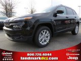 2014 Brilliant Black Crystal Pearl Jeep Cherokee Latitude #89714009