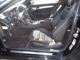 2014 Mercedes-Benz C 250 Coupe Black/Red Stitch w/DINAMICA Inserts Interior