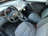 2014 Hyundai Elantra SE Sedan Gray Interior