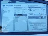 2014 Hyundai Elantra SE Sedan Window Sticker