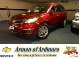 2014 Crystal Red Tintcoat Chevrolet Traverse LT AWD #89714096