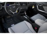 2014 Honda Civic LX Coupe Gray Interior