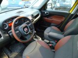 2014 Fiat 500L Trekking Black/Marrone (Black/Brown) Interior