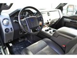 2011 Ford F250 Super Duty Lariat Crew Cab 4x4 Black Two Tone Leather Interior