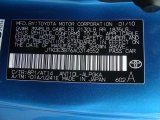 2010 tC Color Code for Speedway Blue Metallic - Color Code: 8P1