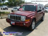 2008 Red Rock Crystal Pearl Jeep Commander Sport #8977635