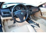 2006 BMW 5 Series 530xi Sedan Beige Interior