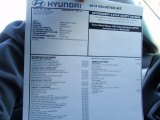 2014 Hyundai Veloster  Window Sticker