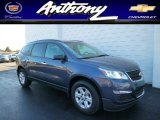 2014 Atlantis Blue Metallic Chevrolet Traverse LS AWD #89858323