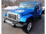 2014 Hydro Blue Pearl Jeep Wrangler Unlimited Sport 4x4 #89882604
