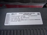 2014 Chevrolet Silverado 1500 LT Z71 Regular Cab 4x4 Info Tag