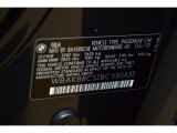 2011 BMW 7 Series 750Li Sedan Info Tag