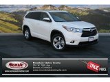 Blizzard White Pearl Toyota Highlander in 2014