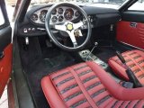 1974 Ferrari Dino 246 GTS Burgundy Interior