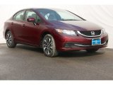 2014 Crimson Pearl Honda Civic EX Sedan #89916115