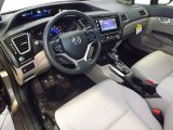 2014 Honda Civic EX Sedan Beige Interior