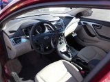 2014 Hyundai Elantra SE Sedan Beige Interior