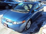 2007 Atomic Blue Metallic Honda Civic EX Sedan #90017334
