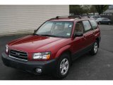 2004 Cayenne Red Pearl Subaru Forester 2.5 X #8957736