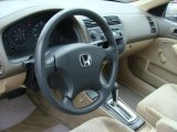 2005 Honda Civic Value Package Sedan Ivory Interior