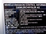 2006 Mercedes-Benz SL 500 Roadster Info Tag