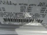 2011 Galant Color Code for Quick Silver - Color Code: U04