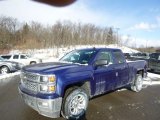 2014 Blue Topaz Metallic Chevrolet Silverado 1500 LT Double Cab 4x4 #90068285